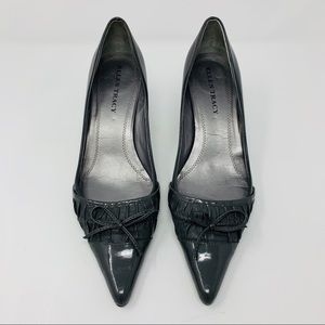 Ellen Tracy Gray Elana Kitten Heel, Size 8.5